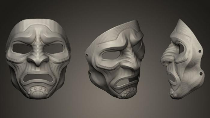 Mask (MS_0166) 3D model for CNC machine